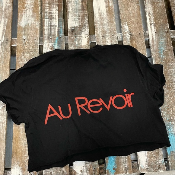 Rebel Yell Bonjour Au Revoir Ladies Crop Top - Picture 2 of 3